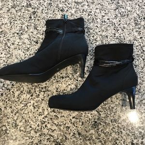 Black ankle booties